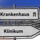 Krankenhaus - Wegweiser